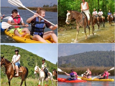 Marmaris Combo Tour 2 Horse Safari-Canoeing Tour