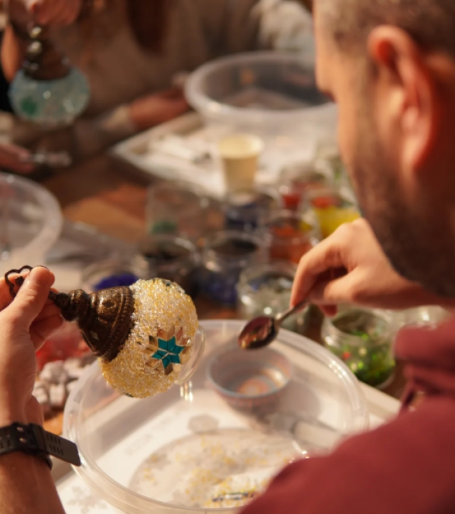 Marmaris: Mosaic Candle Holder Workshop 6